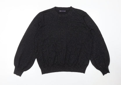 Womens UK Size L Marks and Spencer Black Pullover Jumper