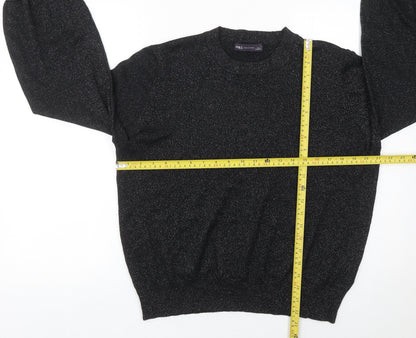 Womens UK Size L Marks and Spencer Black Pullover Jumper