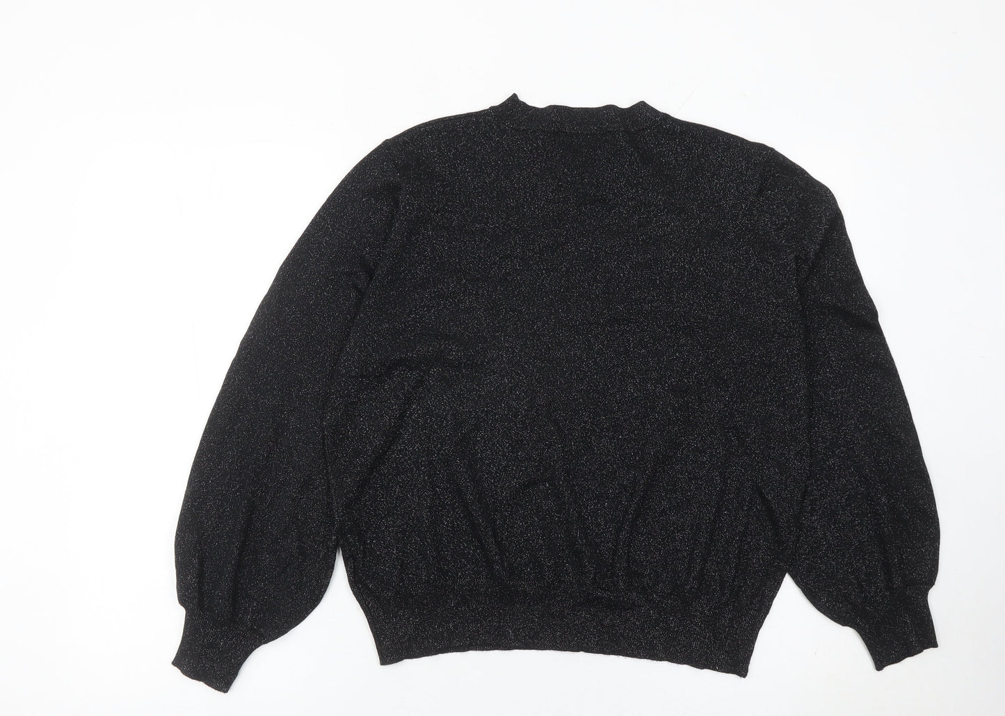 Womens UK Size L Marks and Spencer Black Pullover Jumper
