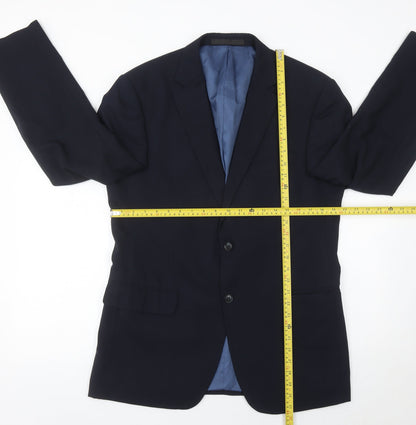 Marks and Spencer Men’s Blue 40in Wool Blend Blazer Jacket