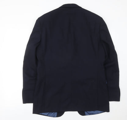 Marks and Spencer Men’s Blue 40in Wool Blend Blazer Jacket