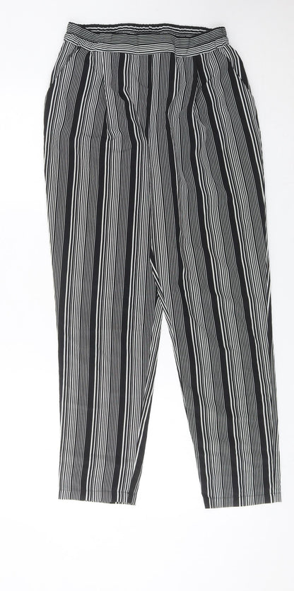 Womens UK Size 8 Primark Relaxed Fit CasualTravel Black Trousers