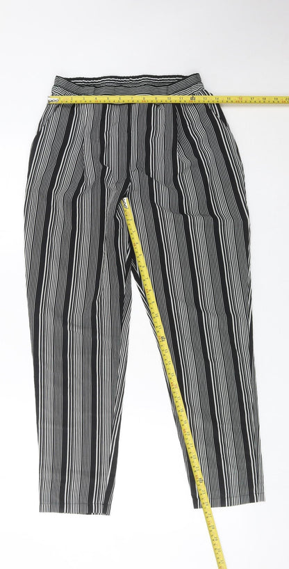 Womens UK Size 8 Primark Relaxed Fit CasualTravel Black Trousers