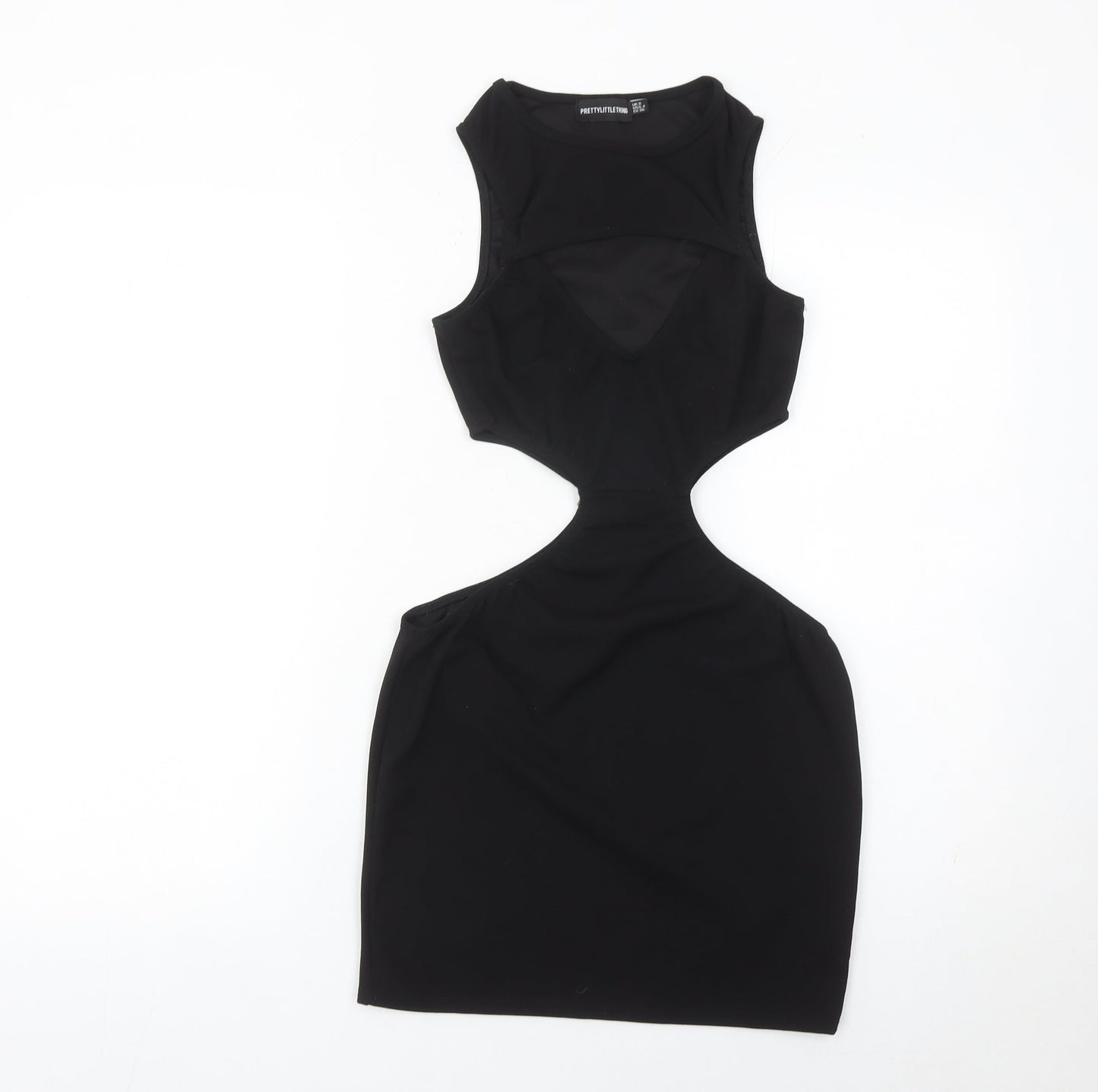 PrettyLittleThing Women’s Black Size 8 Bodycon Cut Out Dress