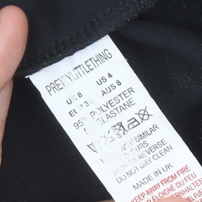 PrettyLittleThing Women’s Black Size 8 Bodycon Cut Out Dress