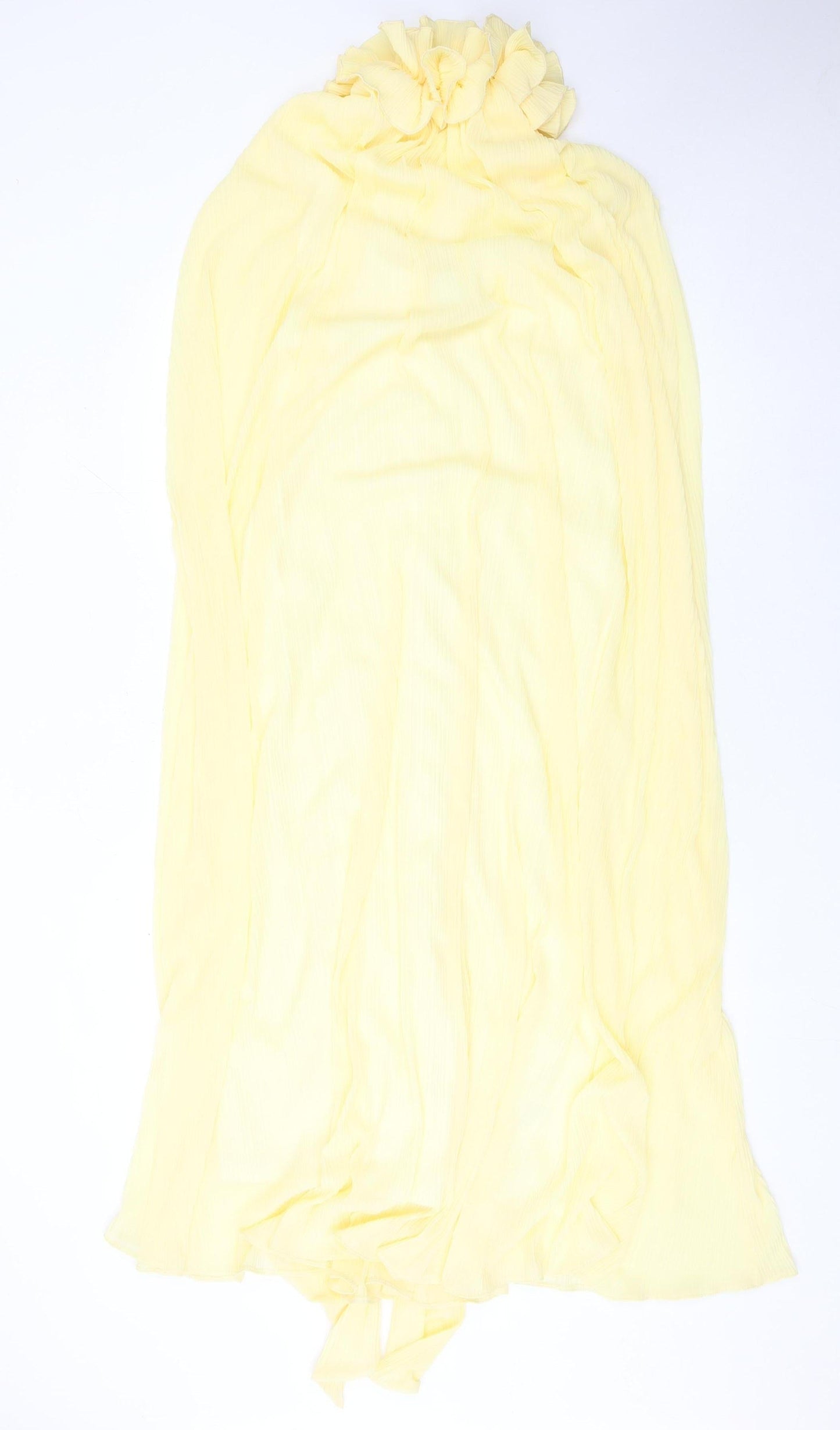 ASOS Women’s Yellow Maxi Halter Sleeveless Dress Size 8