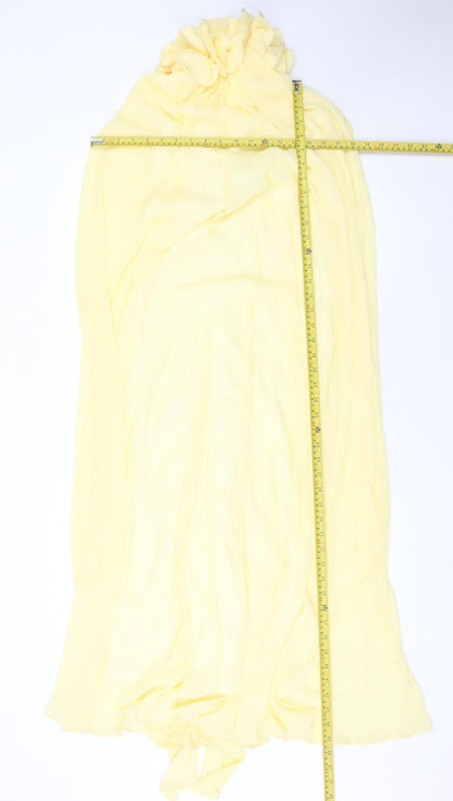 ASOS Women’s Yellow Maxi Halter Sleeveless Dress Size 8