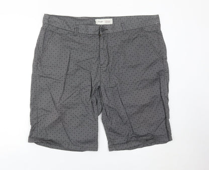 George Men’s Grey Chino Shorts Size 40 Regular Fit Summer Casual