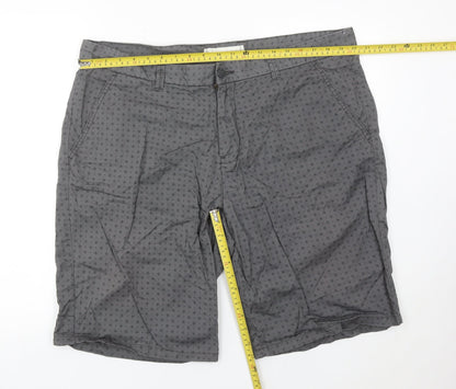 George Men’s Grey Chino Shorts Size 40 Regular Fit Summer Casual