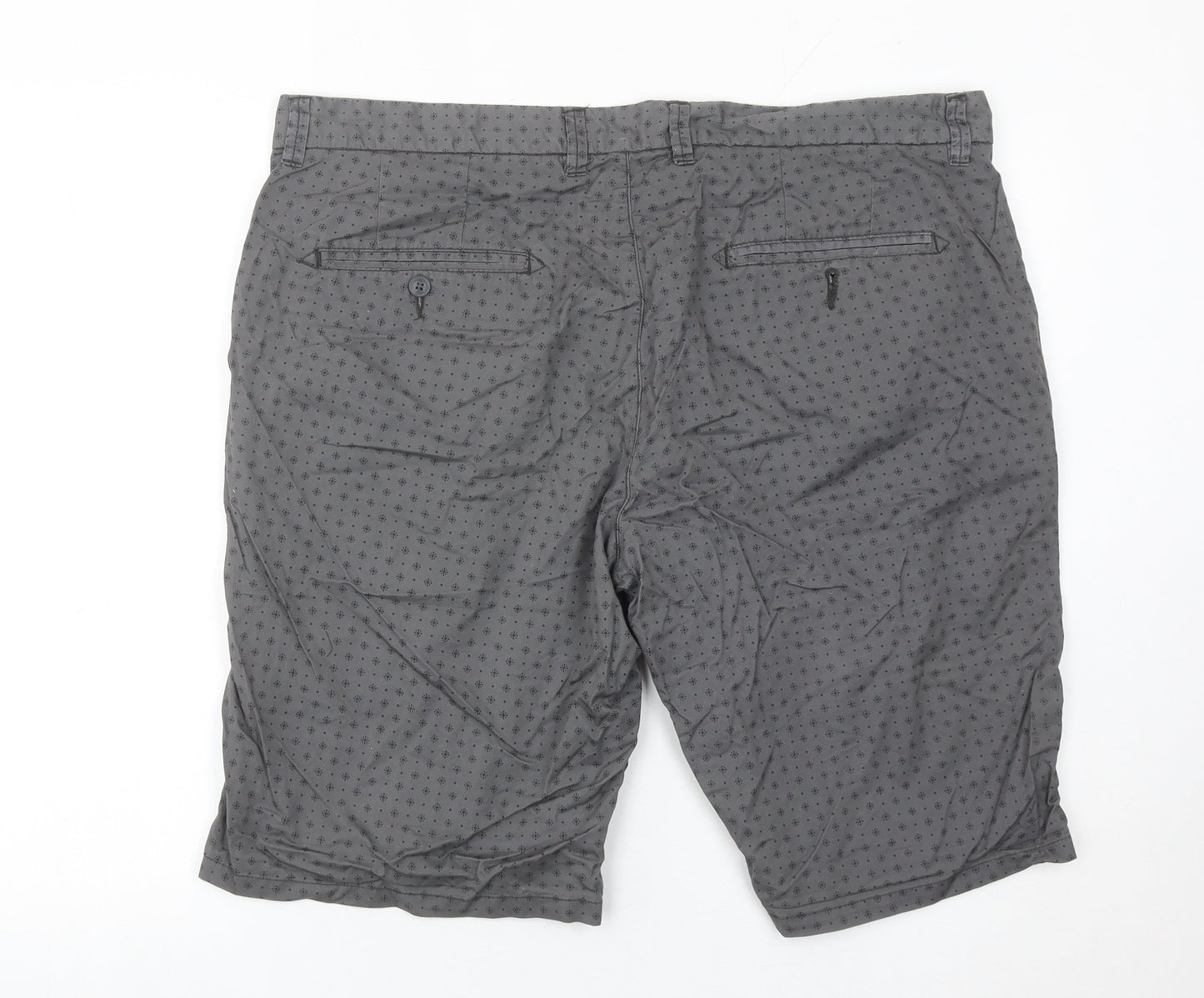 George Men’s Grey Chino Shorts Size 40 Regular Fit Summer Casual