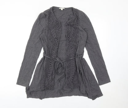 Womens UK Size S Monsoon Grey Cardigan Jumper