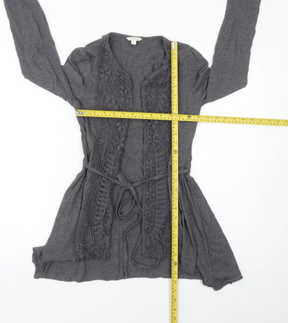 Womens UK Size S Monsoon Grey Cardigan Jumper