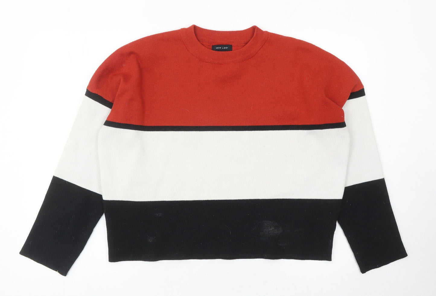 Womens UK Size M New Look Multicoloured Pullover Jumper