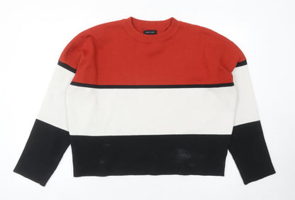 Womens UK Size M New Look Multicoloured Pullover Jumper