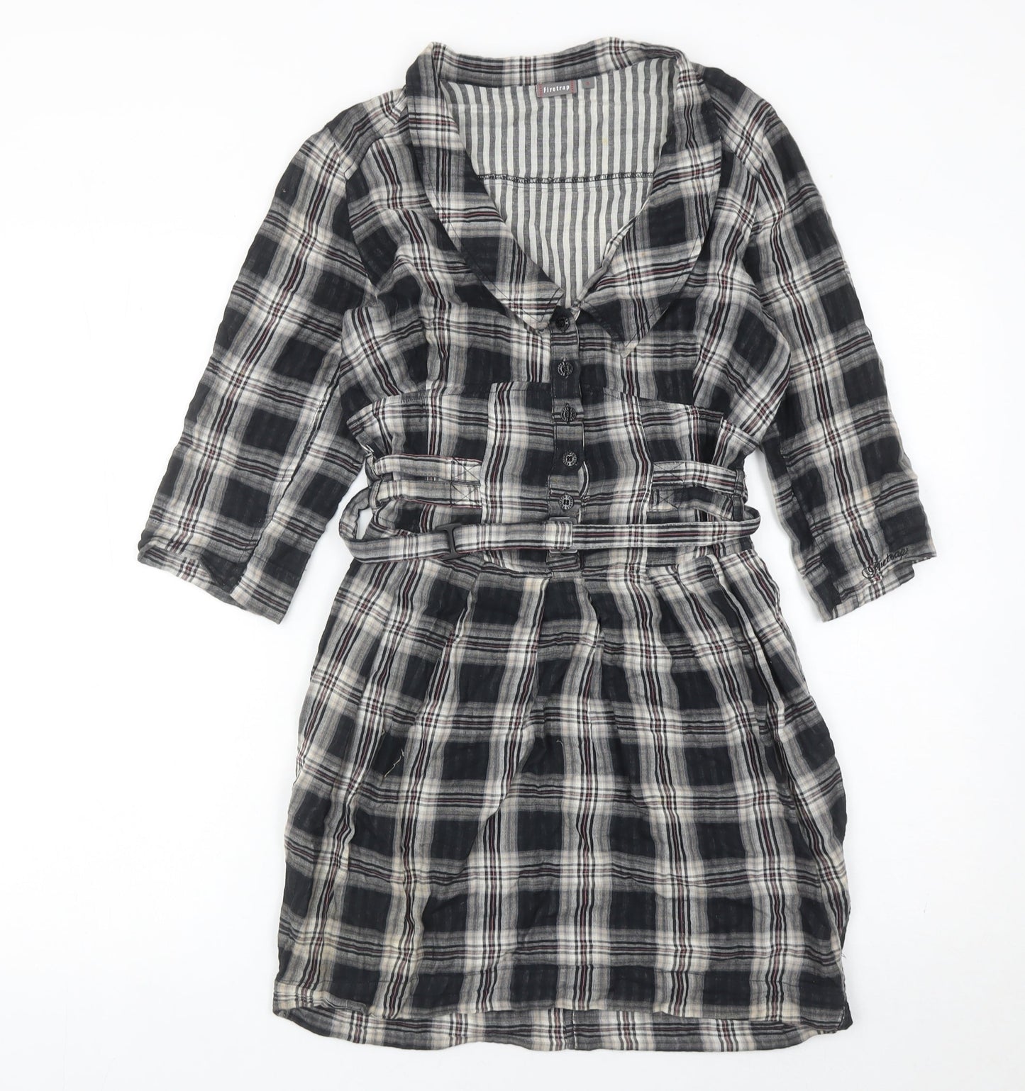 Womens UK Size S Firetrap Shirt Dress