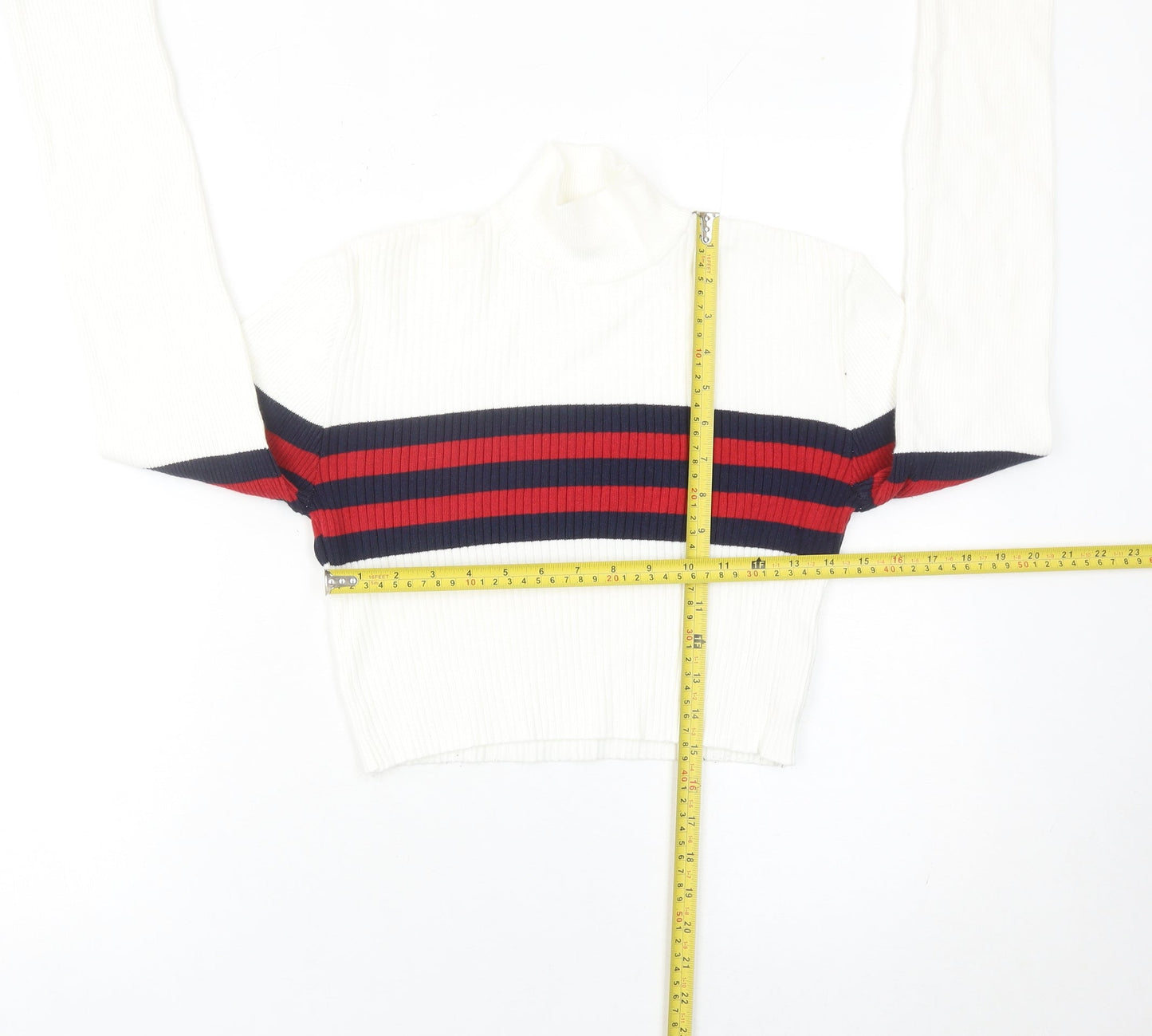 Womens UK Size S Urban Outfitters White Pullover Jumper