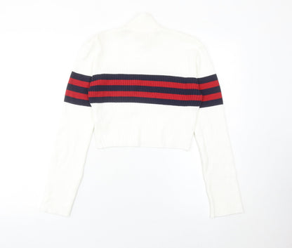 Womens UK Size S Urban Outfitters White Pullover Jumper