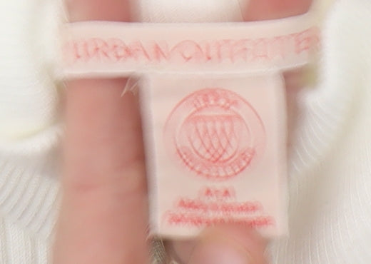 Womens UK Size S Urban Outfitters White Pullover Jumper