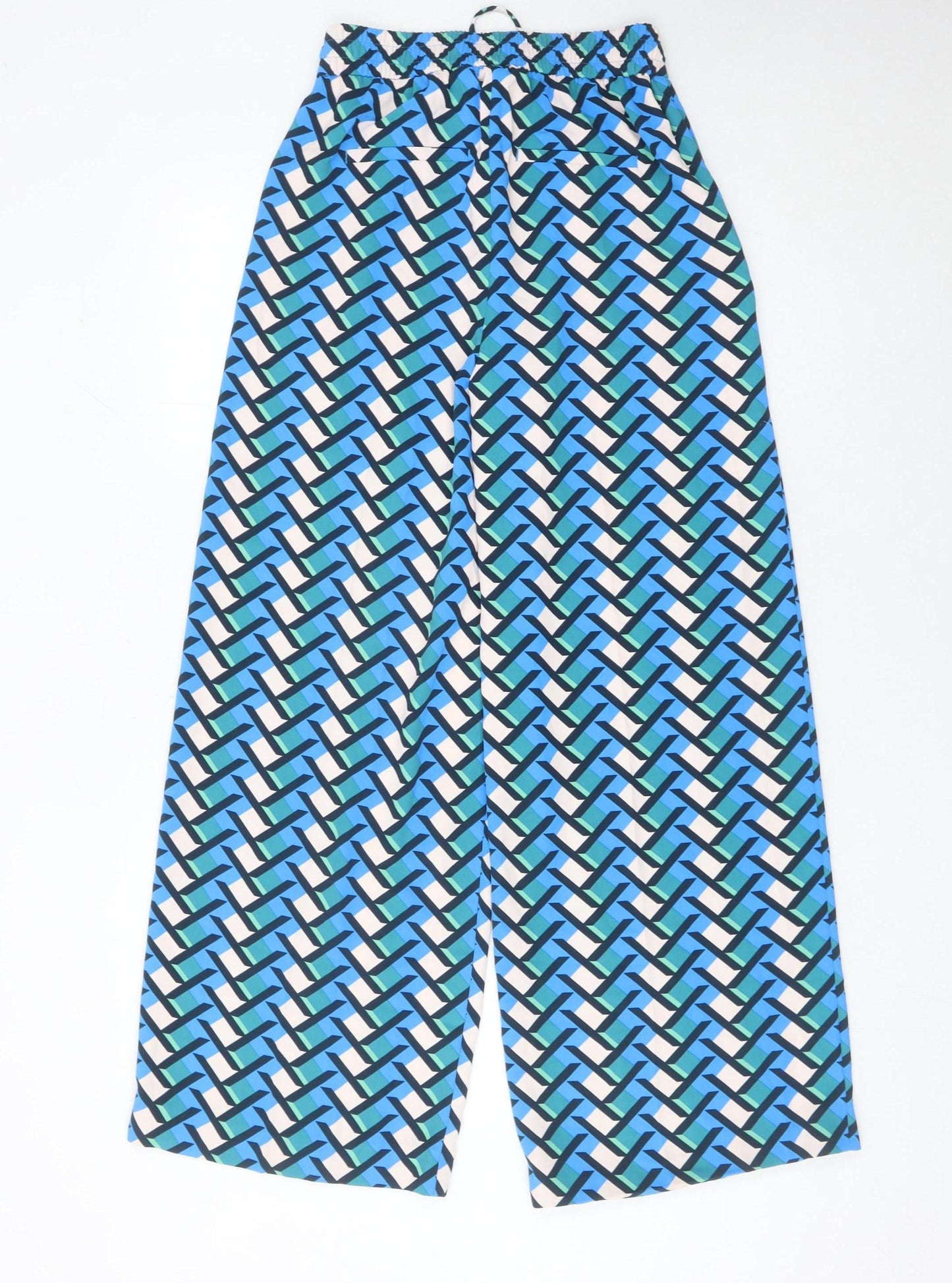 Womens UK Size 6 Marks and Spencer Relaxed Fit CasualTravel Multicoloured Trouse