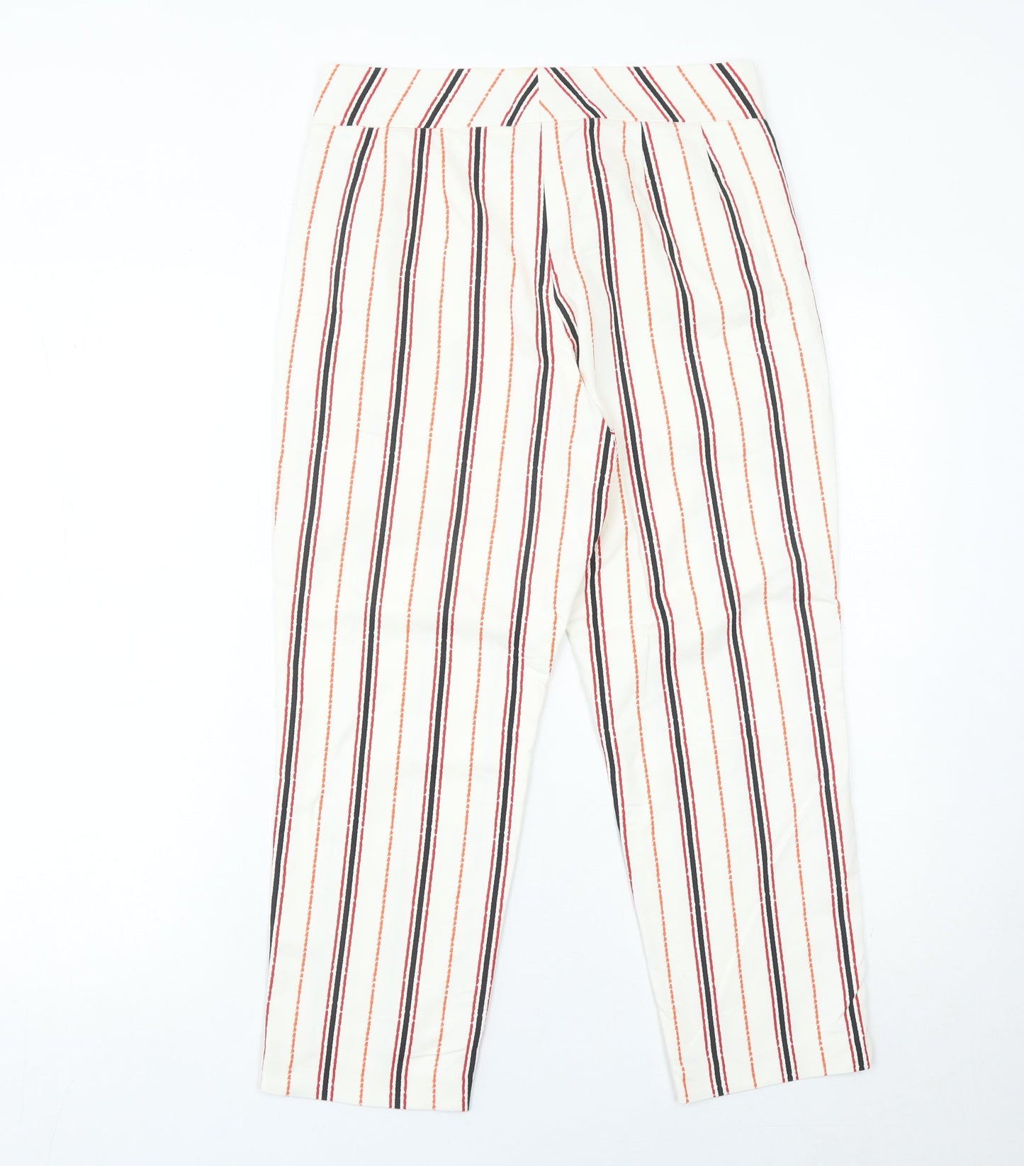 Womens UK Size 8 Marks and Spencer Regular Fit Chino Multicoloured Trousers