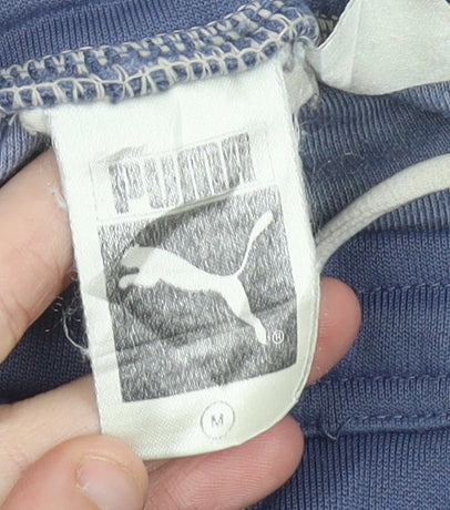 Puma Womens Blue Jogger Trousers M Straight Leg Casual Sportswear