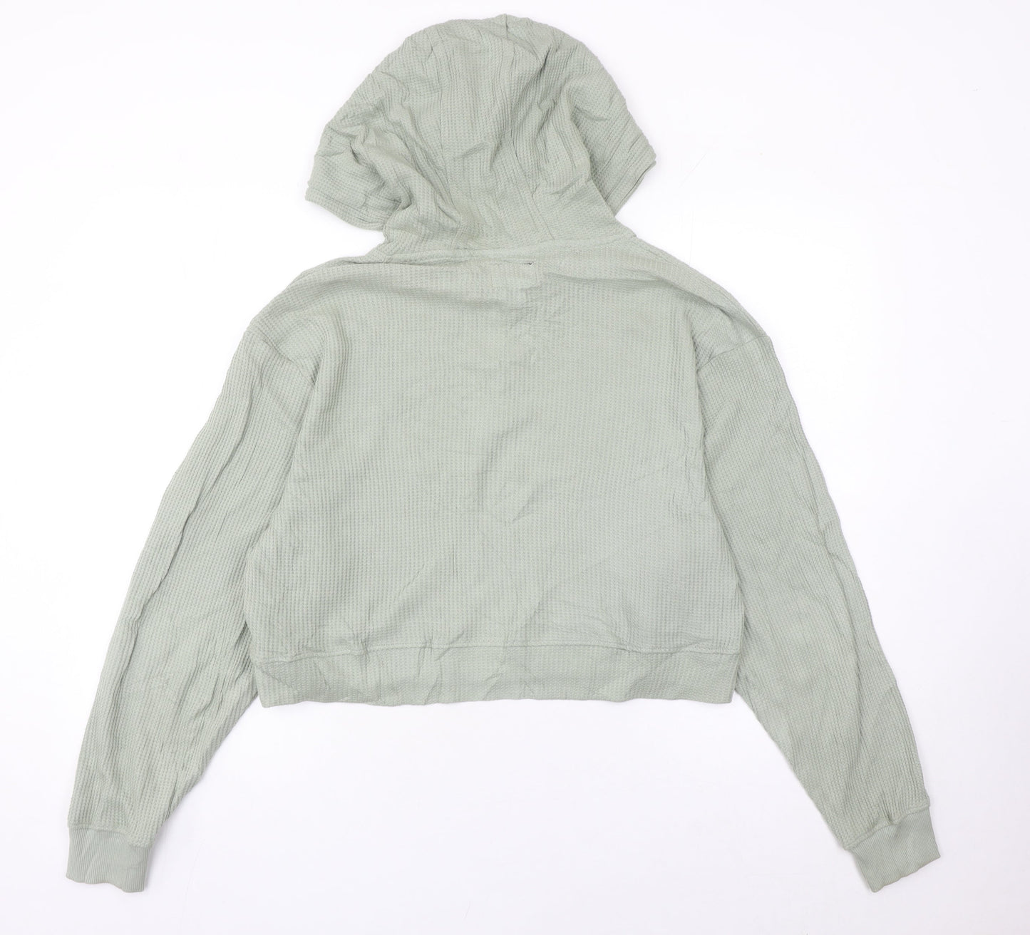 Threadbare Women’s Green Hoodie Size 10 Cotton 1/4 Zip Pullover