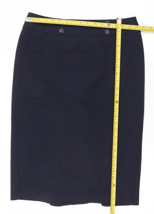 Marks and Spencer Women’s Navy Blue Size 12 Pencil Skirt Workwear