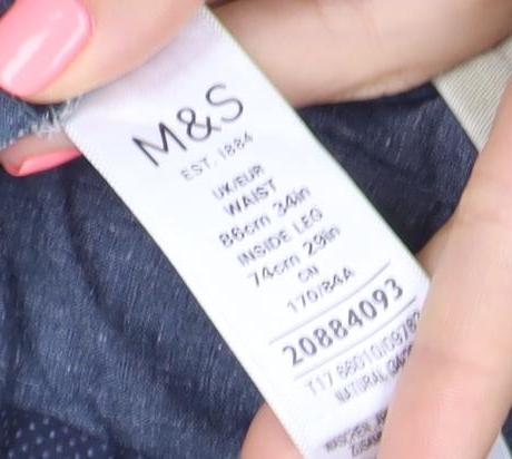 Marks and Spencer Men’s Beige Chino Trousers 36W 29L Regular Fit