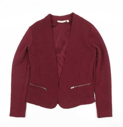 Maria Gabrielle Women's Red Textured Suit Jacket Blazer Size M