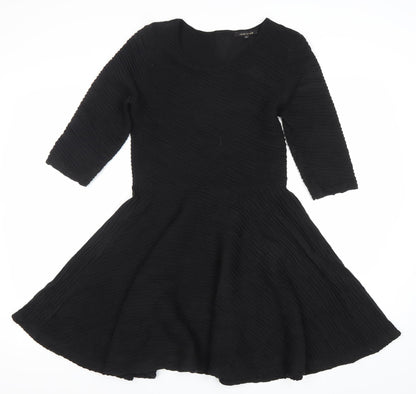 River Island Womens Black Size 12 Fit & Flare Party Dress