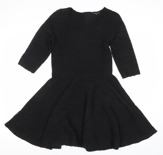 River Island Womens Black Size 12 Fit & Flare Party Dress