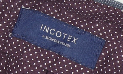Incotex Men Blue 2XL Slim Fit Chino Trousers Cotton Blend