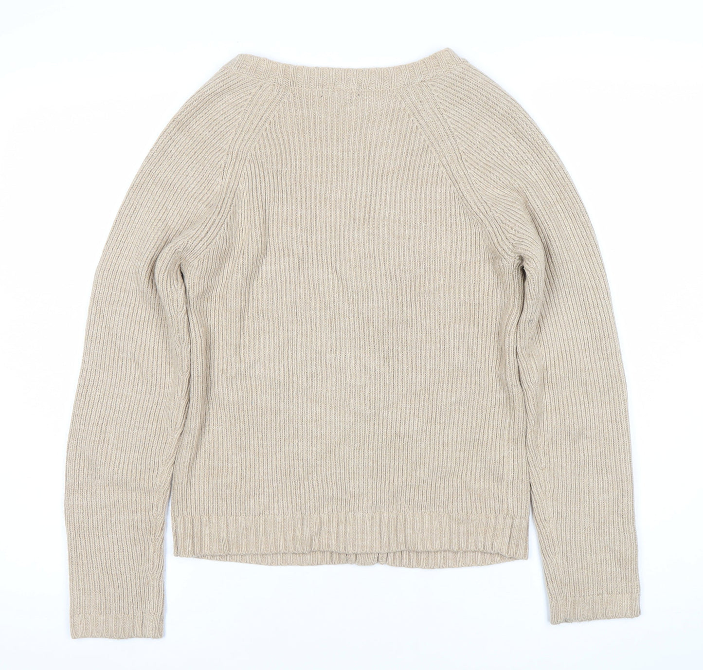 Womens UK Size 12 Marks and Spencer Beige Cardigan Jumper