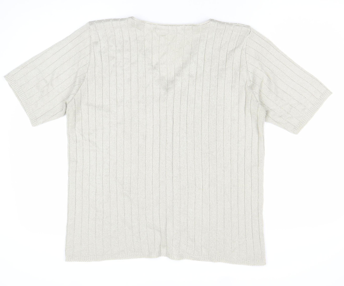 Womens UK Size L Keeno Beige Cardigan Jumper