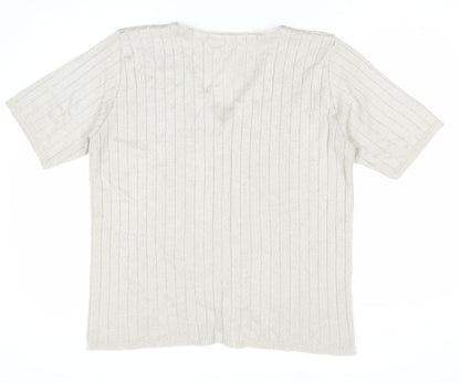 Womens UK Size L Keeno Beige Cardigan Jumper