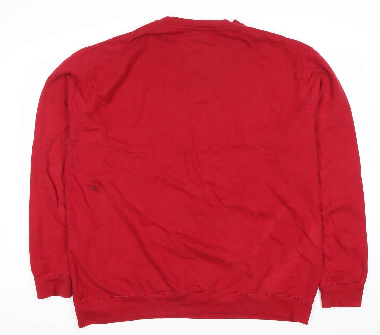 AWDis Men’s Red 2XL Christmas Pullover Sweatshirt Funny Graphic