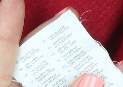 AWDis Men’s Red 2XL Christmas Pullover Sweatshirt Funny Graphic