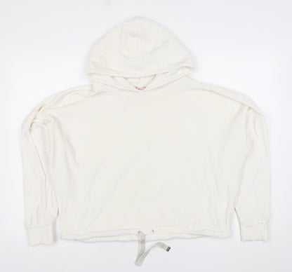 Boux Avenue Women’s White Pullover Hoodie UK 12 Relaxed Fit