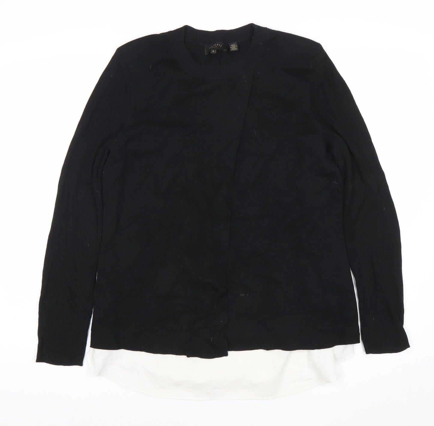 Womens UK Size 12 Ted Baker Black Pullover Jumper