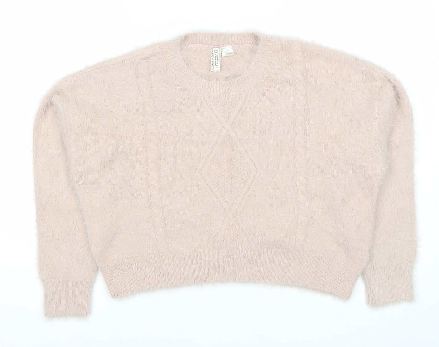 Womens UK Size S H&M Divided Pink Pullover Jumper