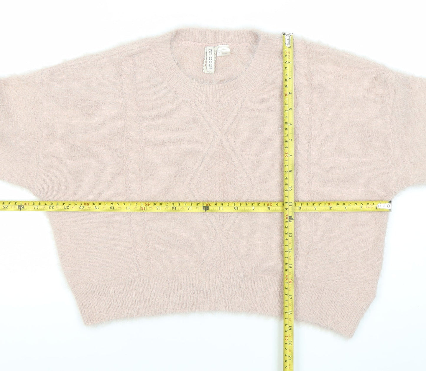 Womens UK Size S H&M Divided Pink Pullover Jumper