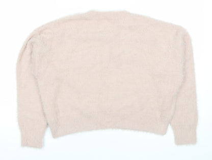 Womens UK Size S H&M Divided Pink Pullover Jumper