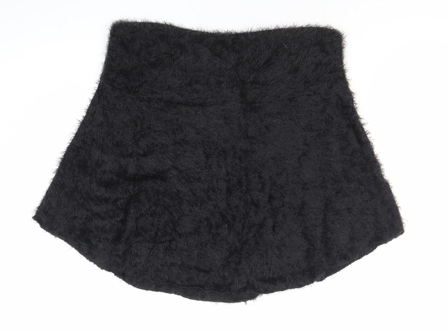 Alice Collins Womens Black Size 12 A-Line Short Skirt Nylon Winter