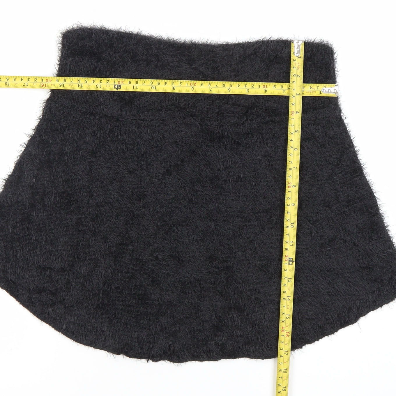 Alice Collins Womens Black Size 12 A-Line Short Skirt Nylon Winter
