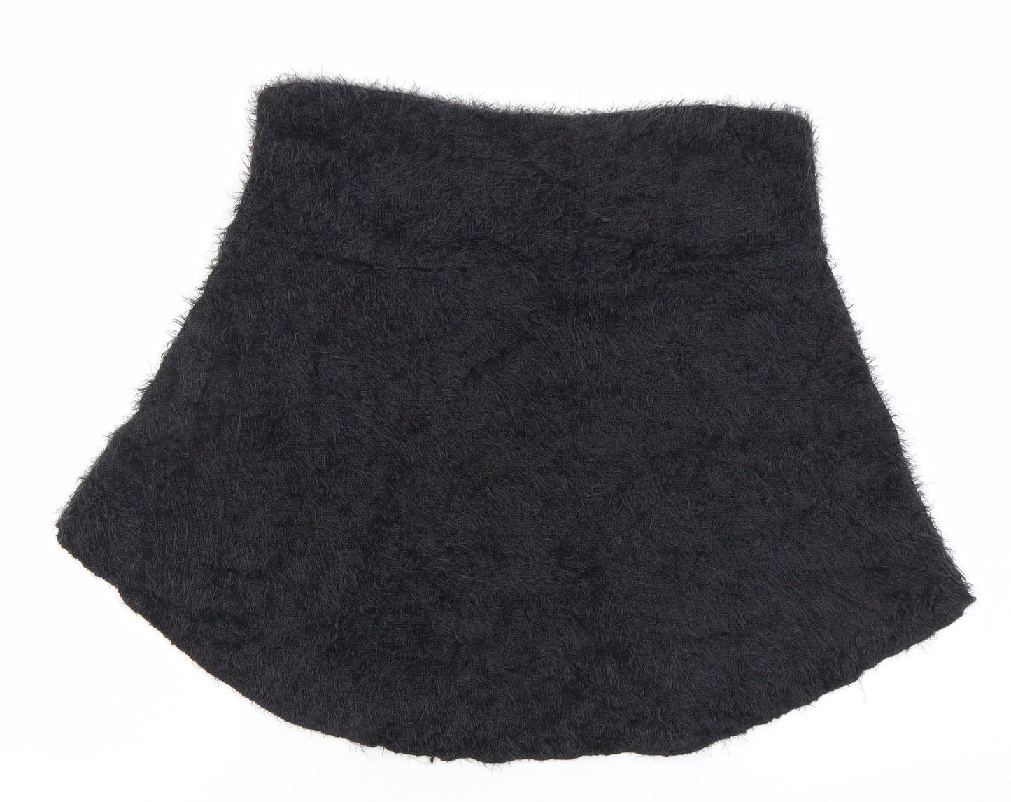 Alice Collins Womens Black Size 12 A-Line Short Skirt Nylon Winter