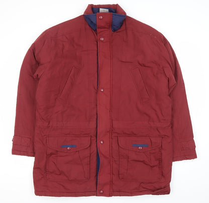 Mens UK Size M Premier Man Red Parka Coat