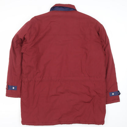 Mens UK Size M Premier Man Red Parka Coat