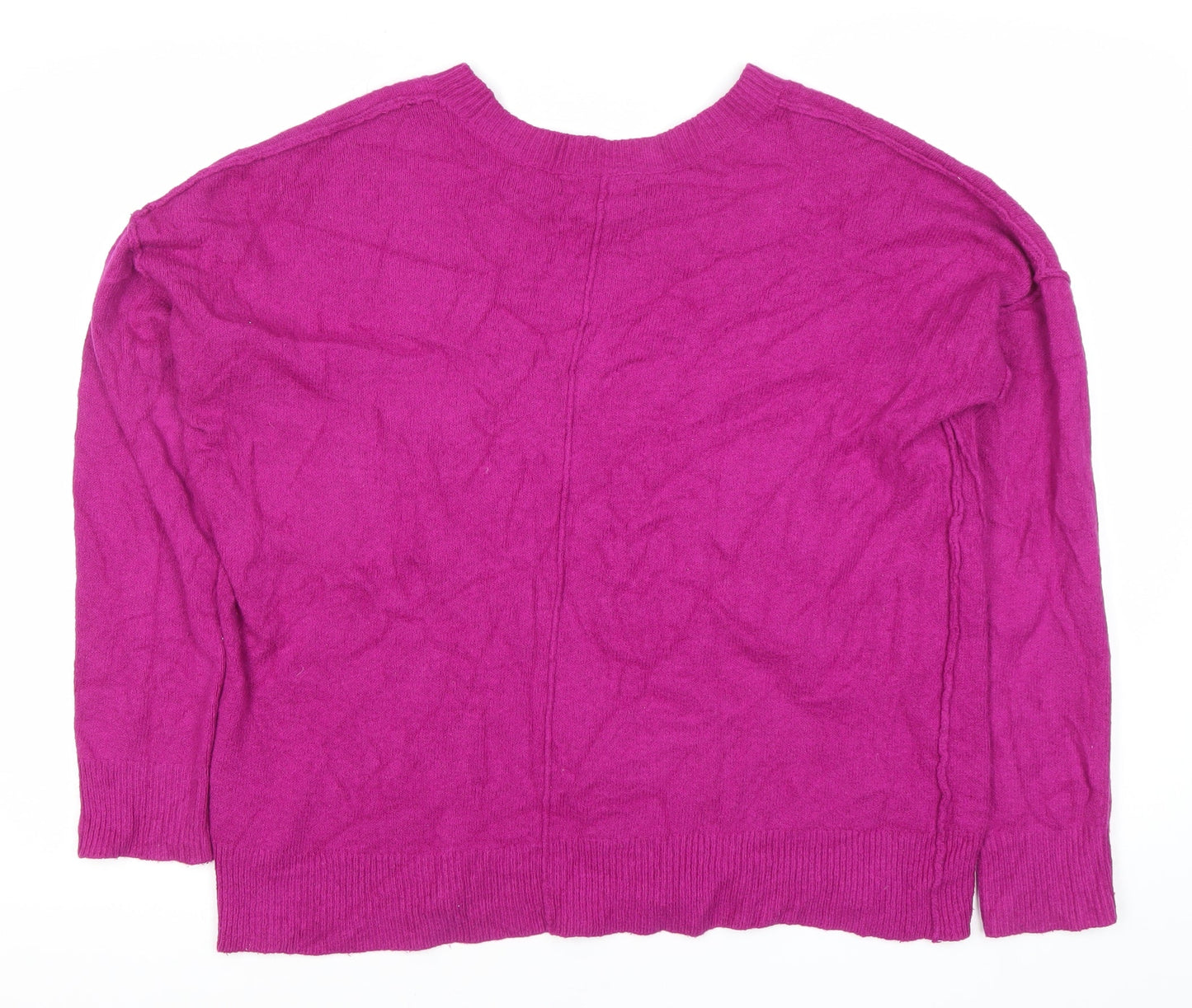 If It Were Me Womens Pink L Pullover Crew Knit Jumper