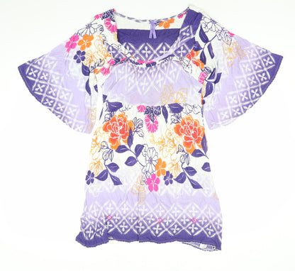 Next Women’s Multicoloured Floral Shift Dress Size 12 Boho Summer