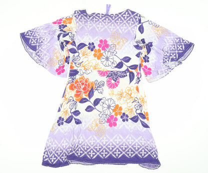 Next Women’s Multicoloured Floral Shift Dress Size 12 Boho Summer